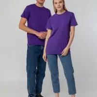 Футболка унисекс T-bolka 140, фиолетовая, размер XXXL