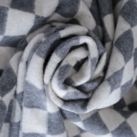 Одеяло байковое 140х205см, серый, хл80%, полиэфир20%, 420г/м