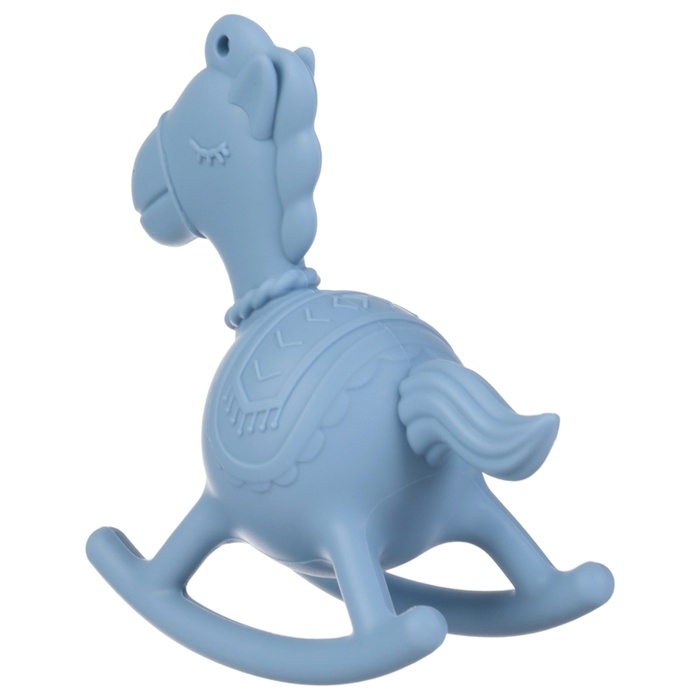 Игрушка - прорезыватель силиконовый с погремушкой «Лошадка», цвет голубой, Крошка Я Игрушка - прорезыватель силиконовый с погремушкой «Лошадка», цвет голубой, Крошка Я