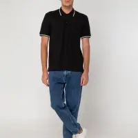 Рубашка поло Virma Stripes, черная, размер M