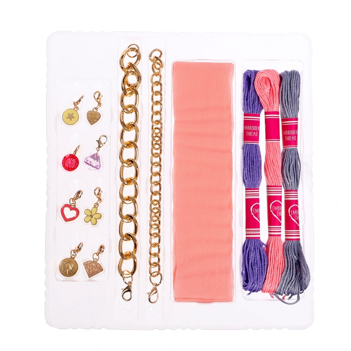 Набор для творчества «Создай украшение», браслеты, сиреневый Набор для творчества «Создай украшение», браслеты, сиреневый