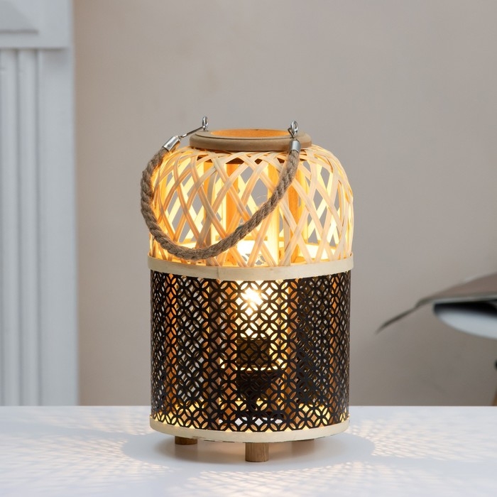 Настольная лампа "Изза" Е27 15Вт 21,5х21,5х31 см RISALUX