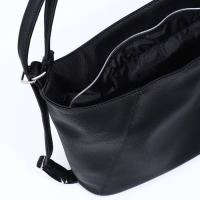 Сумка женская мешок на молнии, цвет чёрный Сумка женская мешок на молнии, цвет чёрный