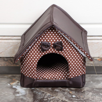 Домик "Нежность", 34 х 32 х 37 см, коричневый Домик "Нежность", 34 х 32 х 37 см, коричневый