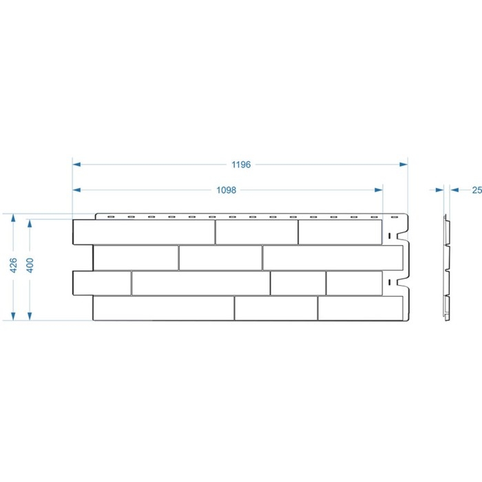 Фасадная панель D&ouml;cke STANDARD АЛТАЙ Кремовый