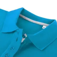 Рубашка поло женская Virma Premium Lady, бирюзовая, размер 3XL