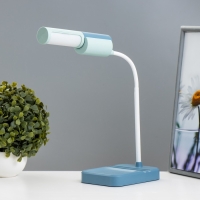 Настольная лампа "Лансер" LED 3,5Вт USB АКБ сине-лазурный 11х15х45 см RISALUX Настольная лампа "Лансер" LED 3,5Вт USB АКБ сине-лазурный 11х15х45 см RISALUX