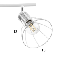 Светильник "Бостон" 4х60Вт Е14 белый/хром Светильник "Бостон" 4х60Вт Е14 белый/хром