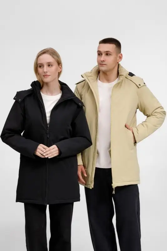 Куртка-парка унисекс Sfera, бежевая, размер S