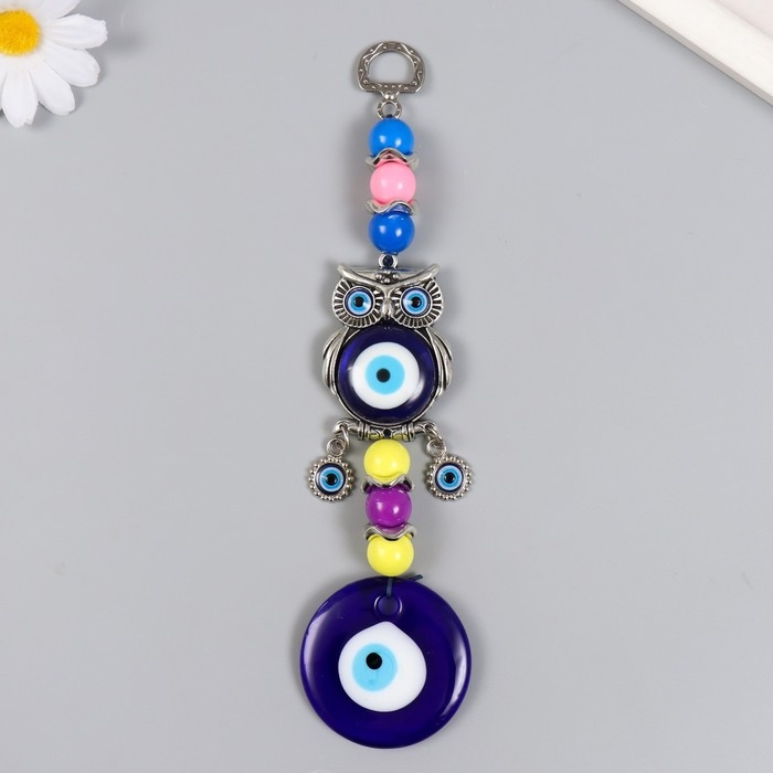 Подвеска от сглаза "Филин на ветке" 21 см  МИКС