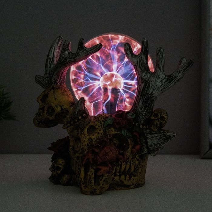 Плазменный шар Плазменный шар "Олень" серый 20х12х23 см RISALUX