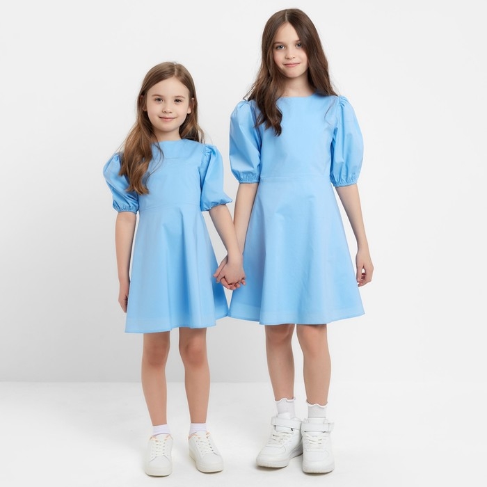Платье для девочки MINAKU, цвет голубой, рост 122 см