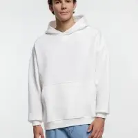 Худи оверсайз Kulonga Comfort Heavy, молочно-белое, размер XS/S