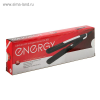 Щипцы-гофре ENERGY EN-851, 20 Вт, алюминиевое покрытие, 85х20 мм, 220°C, черные Щипцы-гофре ENERGY EN-851, 20 Вт, алюминиевое покрытие, 85х20 мм, 220°C, черные