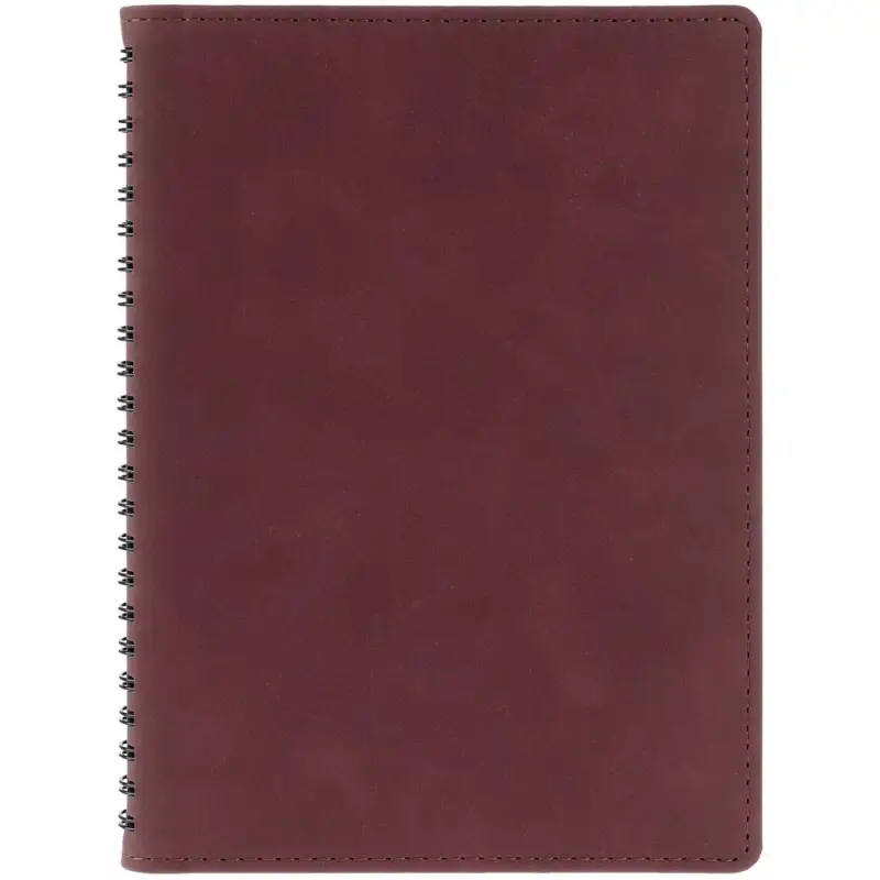 Ежедневник Spring Urban на заказ, недатированный, бордовый