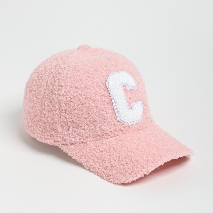 Бейсболка женская тёплая MINAKU барашек, размер 56-58, цвет розовый Бейсболка женская тёплая MINAKU барашек, размер 56-58, цвет розовый