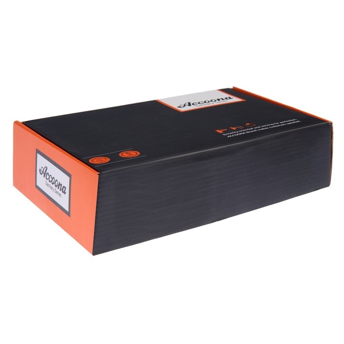 Смеситель для раковины Accoona A9687G, однорычажный, длина излива 139 мм, белый Смеситель для раковины Accoona A9687G, однорычажный, длина излива 139 мм, белый