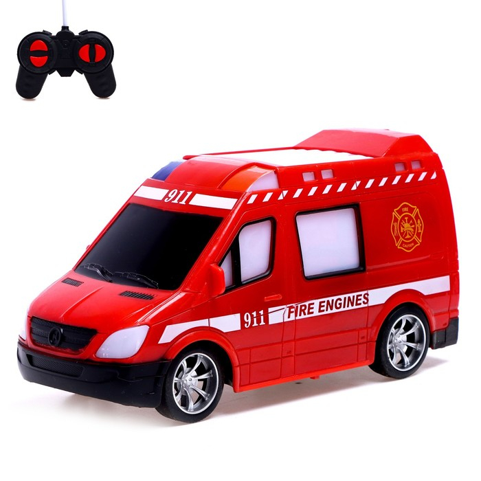 Машина радиоуправляемая &laquo;Спецслужбы&raquo;, свет, работает от батареек, МИКС