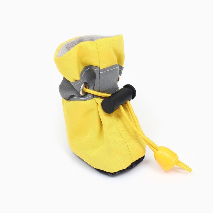 Ботинки для собак Ботинки для собак "Уют" с утяжкой, набор 4 шт, размер 5 (5, 5 х 4, 5 см), жёлтые