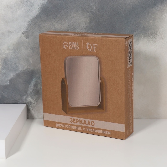 Зеркало настольное, двустороннее, с увеличением, зеркальная поверхность 14,2 × 17,6 см, цвет бежевый/белый Зеркало настольное, двустороннее, с увеличением, зеркальная поверхность 14,2 × 17,6 см, цвет бежевый/белый