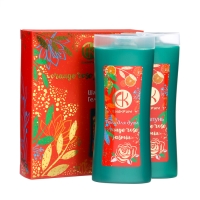 Подарочный набор косметики женский "Апельсин, Роза, Жасмин": шампунь, 250 мл + гель для душа, 250 мл Подарочный набор косметики женский "Апельсин, Роза, Жасмин": шампунь, 250 мл + гель для душа, 250 мл