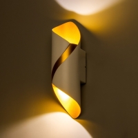 Бра "Талия" LED 10Вт белый золото 9х9х30см Бра "Талия" LED 10Вт белый золото 9х9х30см