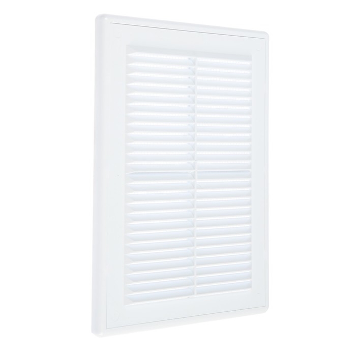 Решетка вентиляционная Решетка вентиляционная "КосмоВент" ЛР185, 185 х 255 мм, с сеткой, разъемная