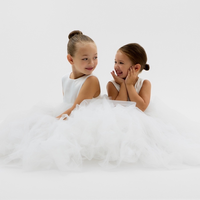 Платье детское нарядное KAFTAN рост 90, белый