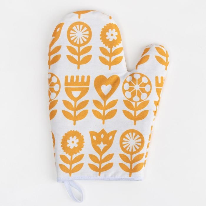 Набор подарочный Best kitchen: полотенце, варежка-прихватка, кухонная лопатка, венчик, губка