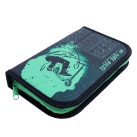 Пенал 1 секция, 130 х 210 х 40 мм, 2 откидные планки, тканевый, Calligrata TOP, Content "Cкейт" Пенал 1 секция, 130 х 210 х 40 мм, 2 откидные планки, тканевый, Calligrata TOP, Content "Cкейт"