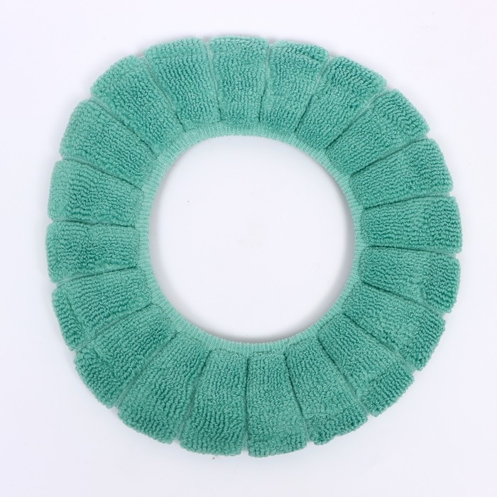 Мягкий чехол накладка на крышку и сиденье унитаза (зеленая) Мягкий чехол накладка на крышку и сиденье унитаза (зеленая)