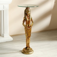 Стол декоративный "Клеопатра" золото 45х45х103 см Стол декоративный "Клеопатра" золото 45х45х103 см