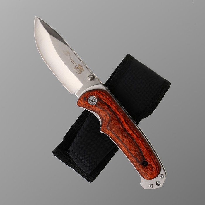 Нож складной Stinger, 9 см, лезвие - 3Cr13, рукоять - дерево Нож складной Stinger, 9 см, лезвие - 3Cr13, рукоять - дерево