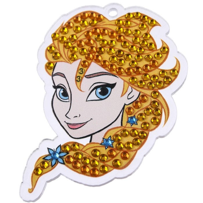 Алмазная мозаика на брелоке, 5.2х7.8 см, Холодное сердце Алмазная мозаика на брелоке, 5.2х7.8 см, Холодное сердце