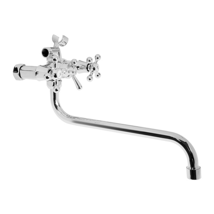 Смеситель для ванны Смеситель для ванны "ОЛИМП" OC7601eco, двухвентильный, длина излива 30 см, хром