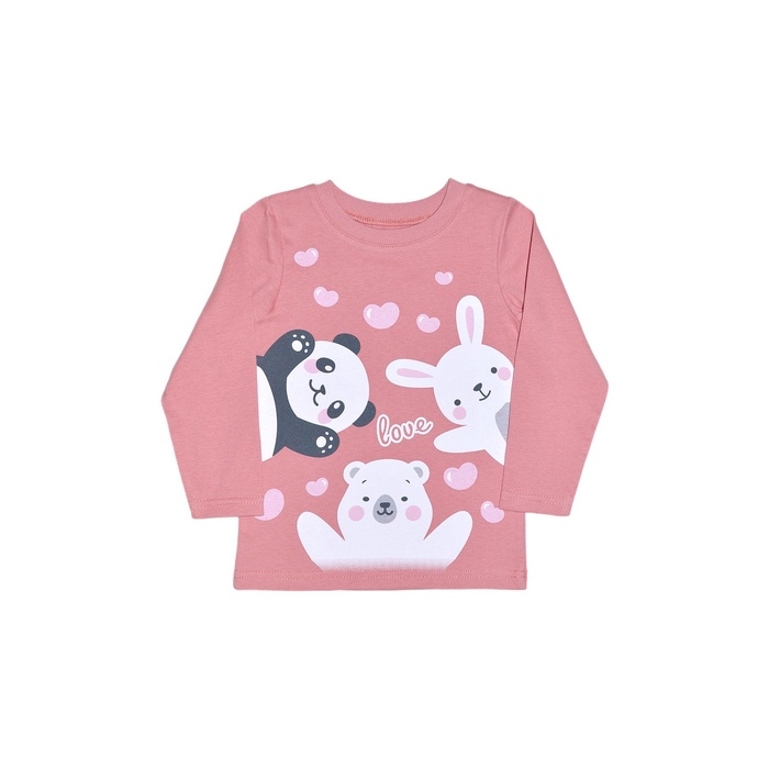 Лонгслив для девочки, цвет розовый, рост 92 см