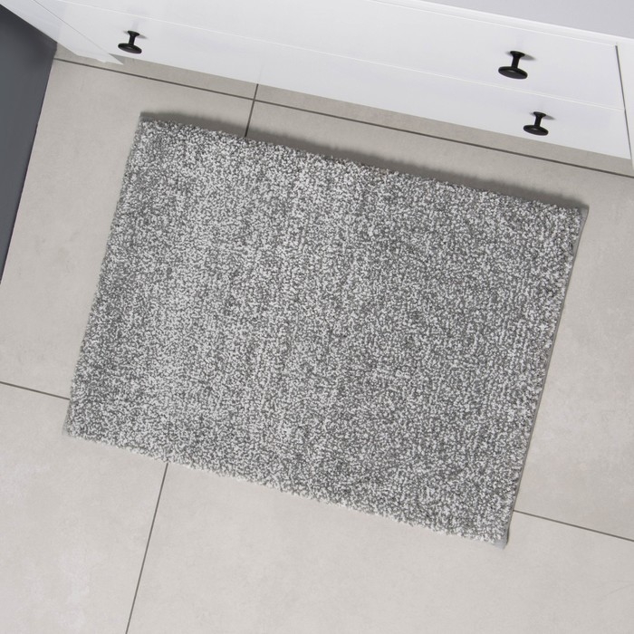 Коврик Коврик "Points" 43х61 см, серый, полиэстер