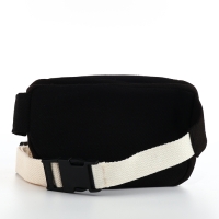 Сумка детская поясная на молнии, наружный карман, цвет чёрный Сумка детская поясная на молнии, наружный карман, цвет чёрный