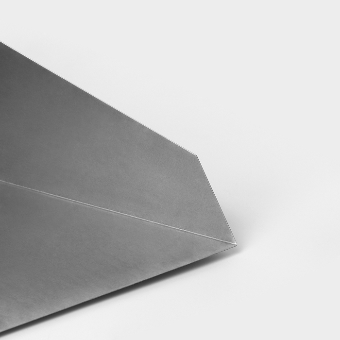 Совок для мусора 310&times;240 мм, ручка 85 см, оцинковка 0,5, разборная