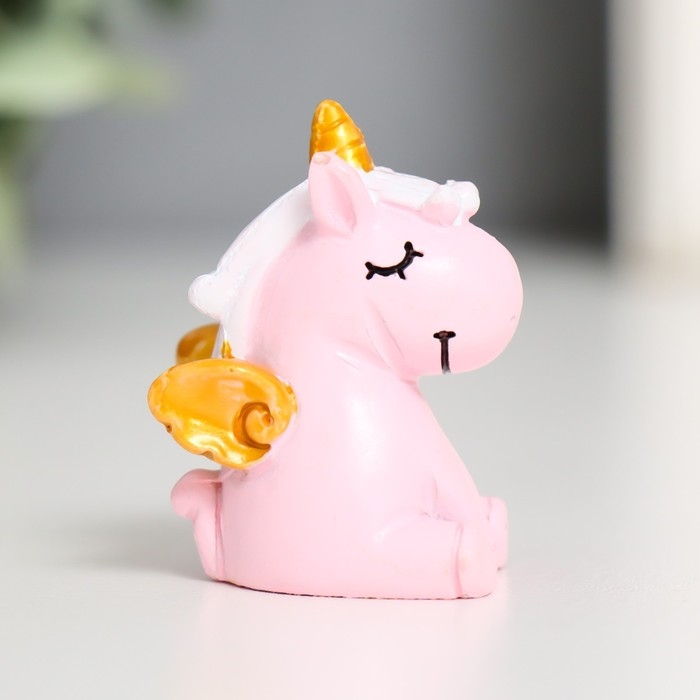 Сувенир полистоун "Единорожек с крылышками" МИКС 3,5х2,5х2,5 см