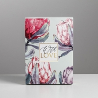 Коробка подарочная складная, упаковка, &laquo;Цветочная&raquo;, 21 х 15 х 7 см