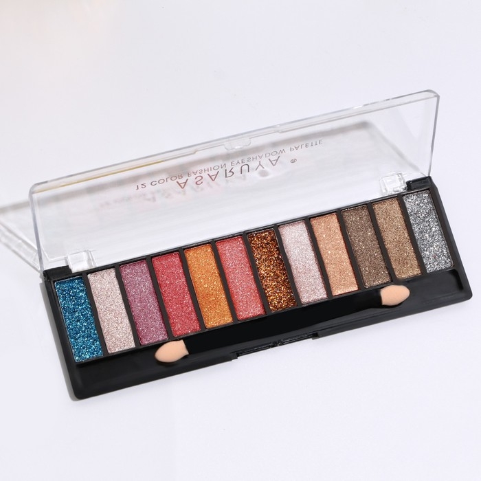 Палетка теней для век с шиммером 12 цветов Палетка теней для век с шиммером 12 цветов