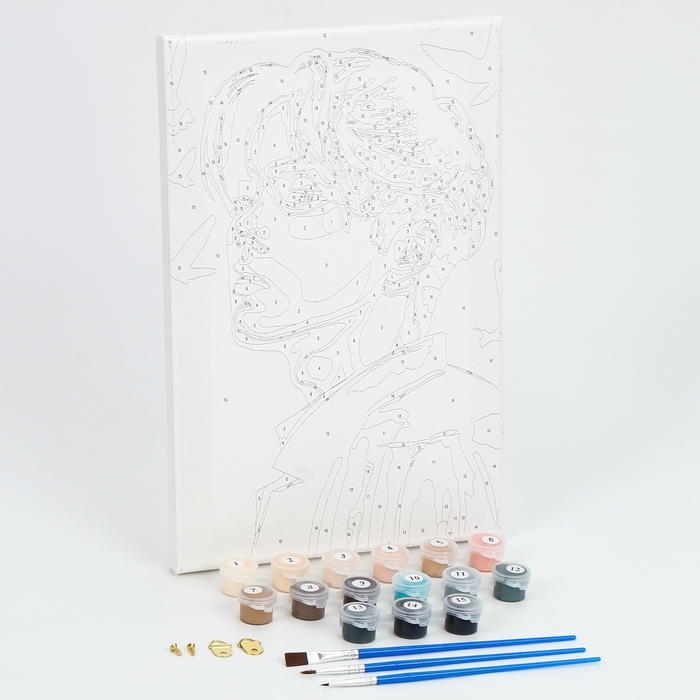 Картина по номерам с подрамником &laquo;Корейский мальчик&raquo;, 20 х 30 см