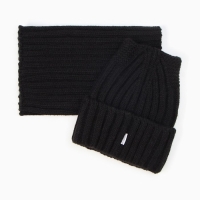 Комплект детский (шапка, снуд), цвет черный, размер 52-54 Комплект детский (шапка, снуд), цвет черный, размер 52-54