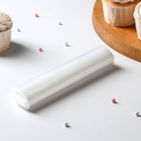 Мешок кондитерский, h=35, рулон 10 шт, 35&times;17 см, цвет прозрачный