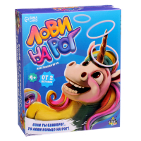 Подвижная игра &laquo;Лови на рог&raquo;, карточки и шапка единорог, от 2 игроков, 10+