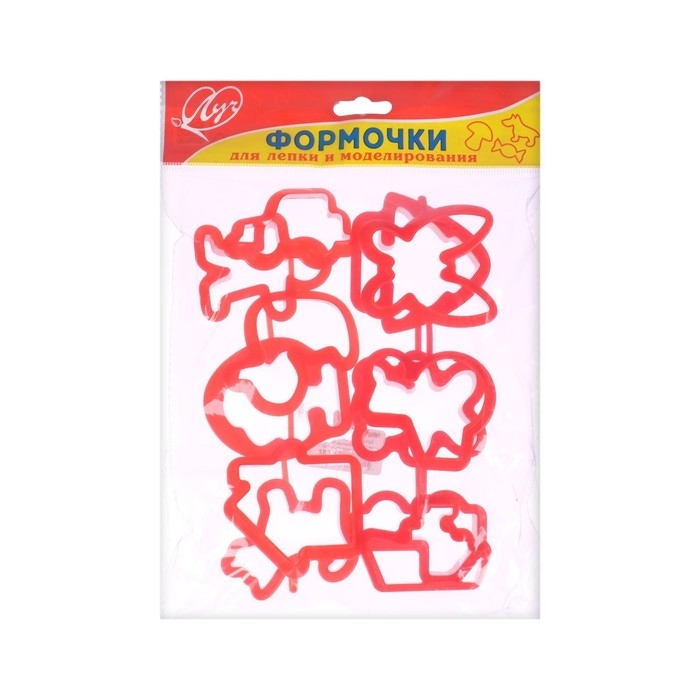 Формочки для лепки, 12 штук Формочки для лепки, 12 штук