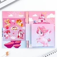 Подарочный набор &laquo;Самой яркой&raquo;, блок бумаги 30 л, ручка синяя паста 1.0 мм и 5 шт наклеек