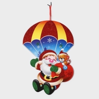 Декоративное украшение (подвеска) "Дед мороз и мишка" 44,5х31 см Декоративное украшение (подвеска) "Дед мороз и мишка" 44,5х31 см