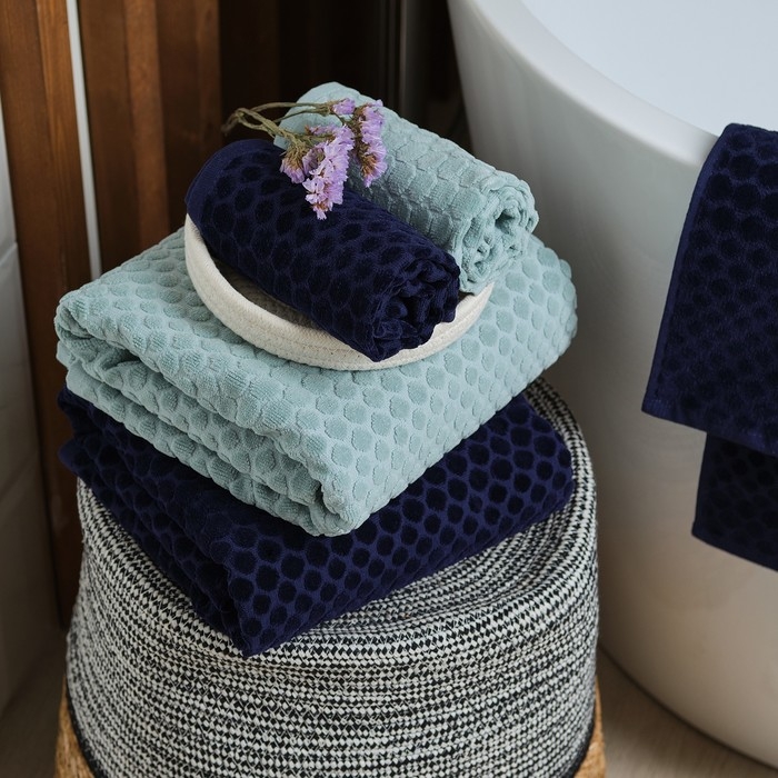 Полотенце махровое Love Life &laquo;Комфорт&raquo; 50х90 см, темно-синий, 100% хл, 500 гр/м2